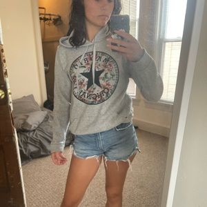 Floral Grey Converse Sweatshirt from Madrid, Spain
